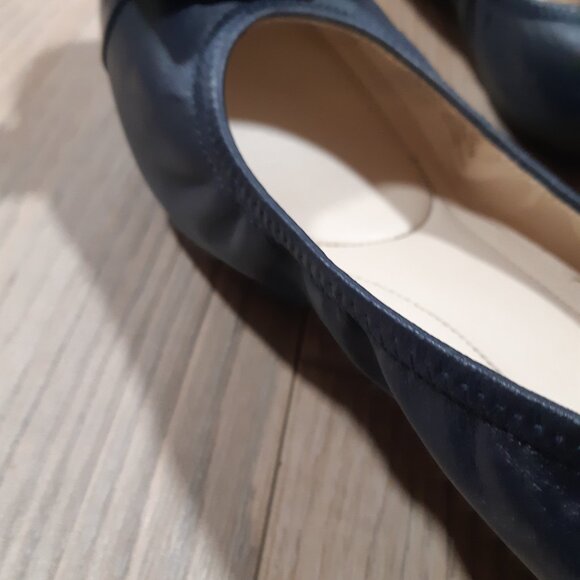 Cole Haan Dark Blue Loafers with Gold Accent - Picture 9 of 12